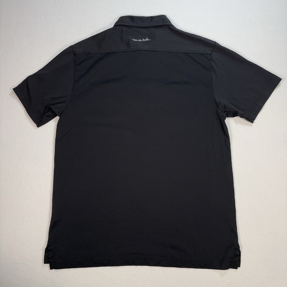 Travis‎ Mathew Double Pocket Golf Polo Men's L Black Pima Cotton Stretch *LOGO* - Picture 2 of 16
